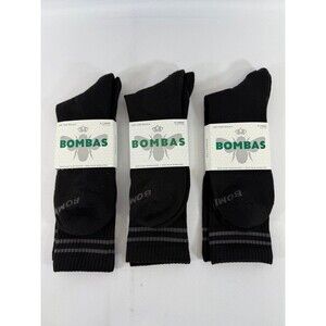 Bombas Socks 3 Pairs Size Extra Large Black NWT